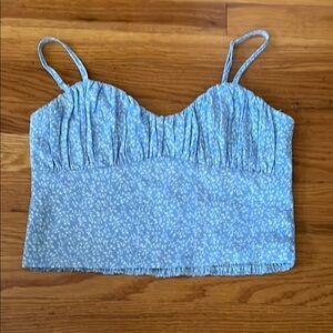 Princess Polly Blue Floral Women's Top